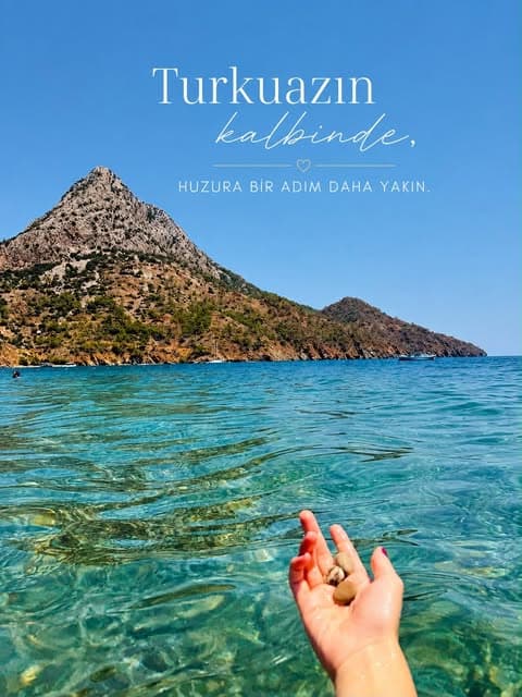 Adrasan'ın turkuaz denizinden bir kare
